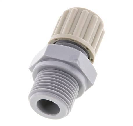 Racor de compresión recto 8x6mm y G3/8'' PA con rosca macho 10 bar [2 piezas]