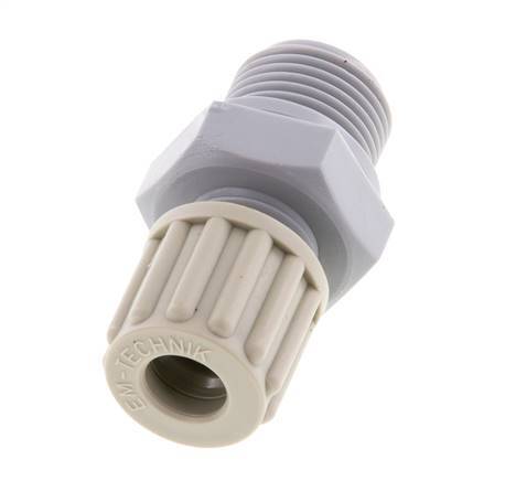 Racor de compresión recto 8x6mm y G3/8'' PA con rosca macho 10 bar [2 piezas]