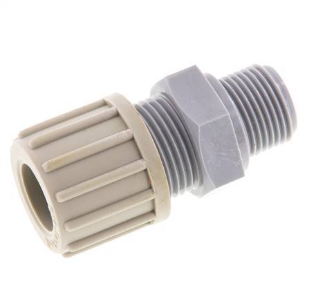14x12mm & G3/8'' PA Straight Compression Fitting with Male Threads 10 bar