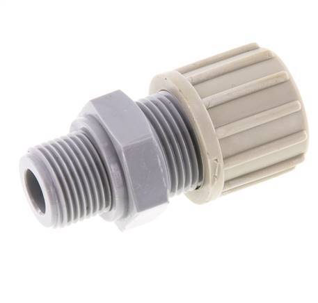14x12mm & G3/8'' PA Straight Compression Fitting with Male Threads 10 bar