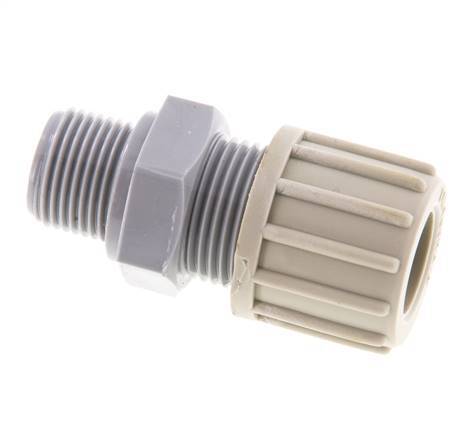 14x12mm & G3/8'' PA Straight Compression Fitting with Male Threads 10 bar