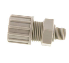 10x8mm & G1/8'' PP Straight Compression Fitting with Male Threads 10 bar