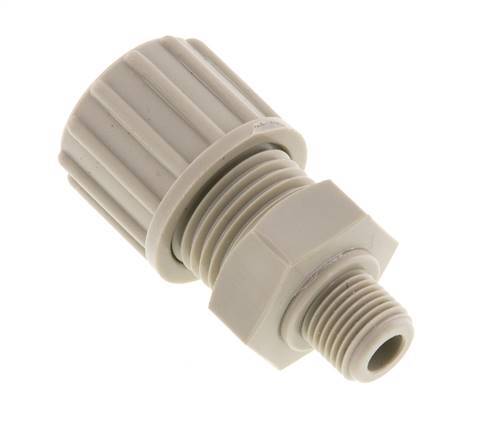 10x8mm & G1/8'' PP Straight Compression Fitting with Male Threads 10 bar