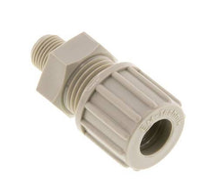 10x8mm & G1/8'' PP Straight Compression Fitting with Male Threads 10 bar