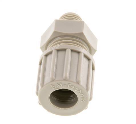 10x8mm & G1/8'' PP Straight Compression Fitting with Male Threads 10 bar