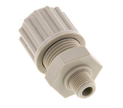 12x9mm & G1/8'' PP Straight Compression Fitting with Male Threads 10 bar