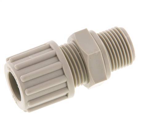 12x9mm & G3/8'' PP Straight Compression Fitting with Male Threads 10 bar