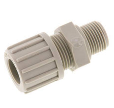 14x12mm & G3/8'' PP Straight Compression Fitting with Male Threads 10 bar