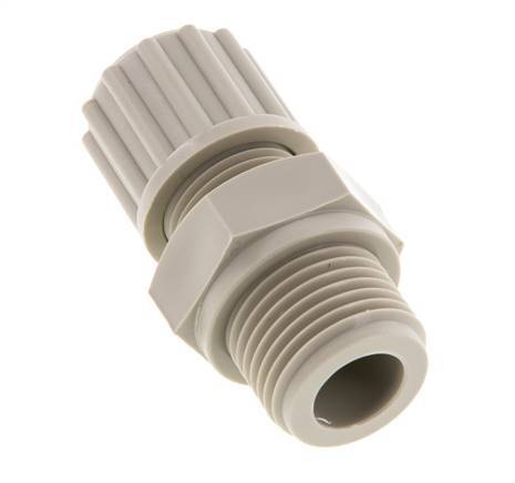 12x10mm & G1/2'' PP Straight Compression Fitting with Male Threads 10 bar