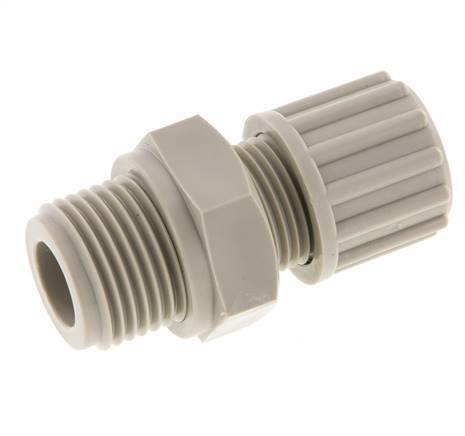 12x10mm & G1/2'' PP Straight Compression Fitting with Male Threads 10 bar