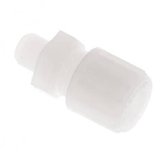 Racor de compresión recto de PVDF 8x6 mm y G1/8'' con rosca macho 10 bar