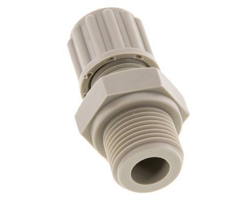 10x8mm & G1/8'' PVDF Straight Compression Fitting with Male Threads 10 bar