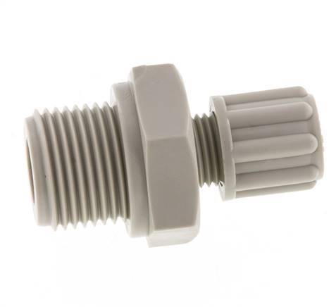10x8mm & G1/8'' PVDF Straight Compression Fitting with Male Threads 10 bar