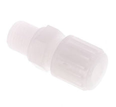 8x6mm & G1/4'' PVDF Straight Compression Fitting with Male Threads 10 bar