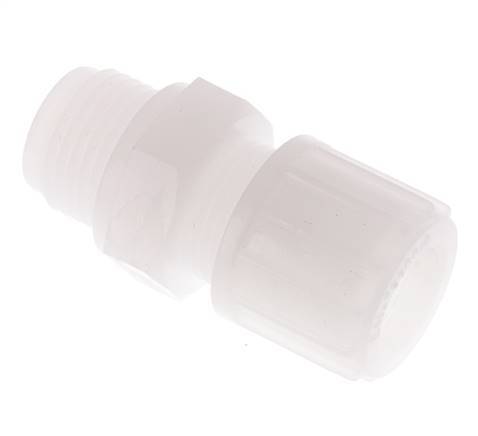 14x12mm & G1/2'' PVDF Straight Compression Fitting with Male Threads 10 bar