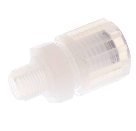 10x8mm & G1/8'' PFA Straight Cutting Fitting with Male Threads 10 bar