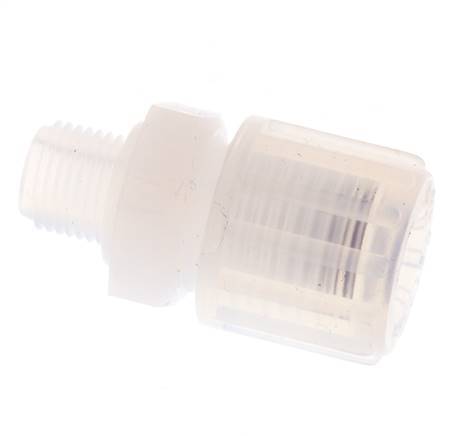 10x8mm & G1/8'' PFA Racor de corte recto con rosca macho 10 bar