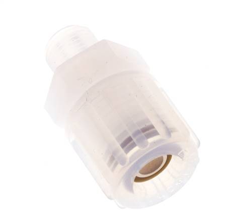 10x8mm & G1/8'' PFA Racor de corte recto con rosca macho 10 bar