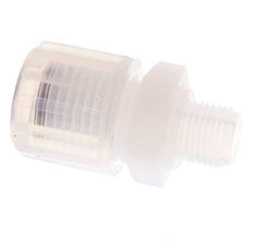 10x8mm & G1/8'' PFA Racor de corte recto con rosca macho 10 bar