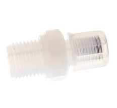 Accesorio de corte recto PFA de 6x4 mm y G1/4'' con roscas macho 10 bar