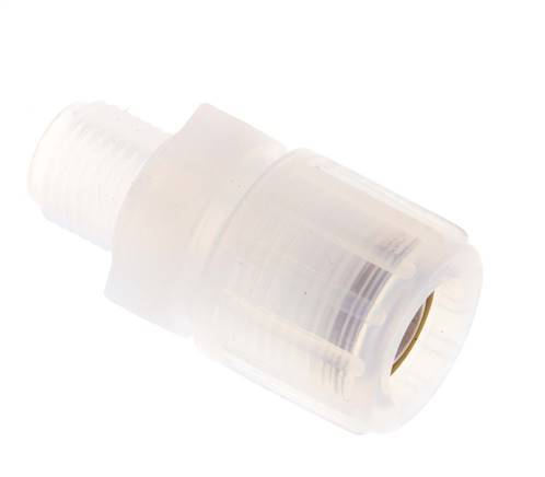 12x9mm & G1/4'' PFA Straight Cutting Fitting with Male Threads 10 bar