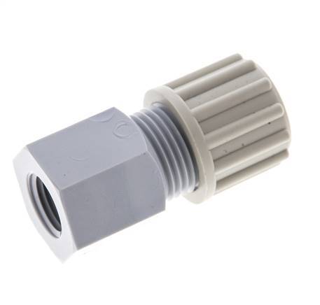 12x9mm & G1/4'' PA Straight Compression Fitting with Female Threads 10 bar
