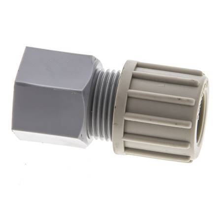 14x12mm & G1/4'' PA Straight Compression Fitting with Female Threads 10 bar