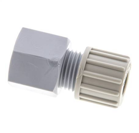 10x8mm & G3/8'' PA Straight Compression Fitting with Female Threads 10 bar