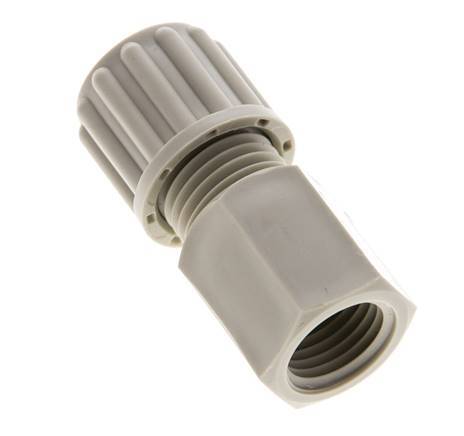 8x6mm & G1/4'' PP Straight Compression Fitting with Female Threads 10 bar