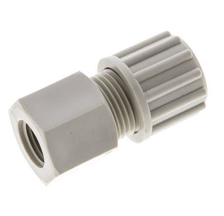 12x10mm & G1/4'' PP Straight Compression Fitting with Female Threads 10 bar