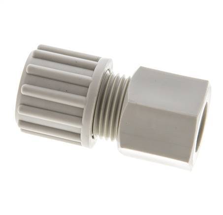 12x10mm & G1/4'' PP Straight Compression Fitting with Female Threads 10 bar