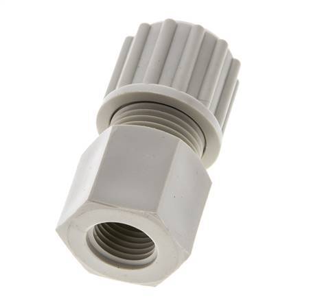 12x10mm & G1/4'' PP Straight Compression Fitting with Female Threads 10 bar