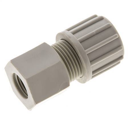14x12mm & G1/4'' PP Straight Compression Fitting with Female Threads 10 bar