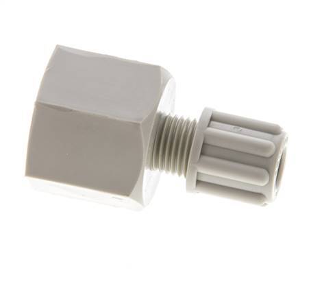 6x4mm & G3/8'' PP Straight Compression Fitting with Female Threads 10 bar