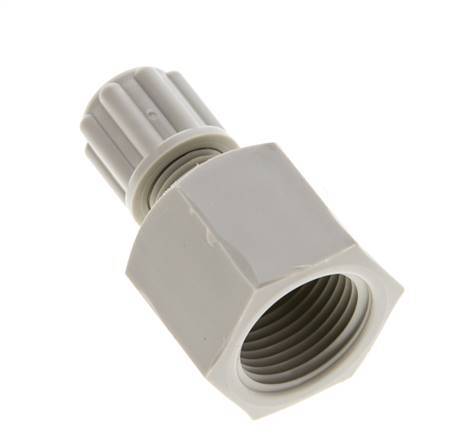 6x4mm & G3/8'' PP Straight Compression Fitting with Female Threads 10 bar