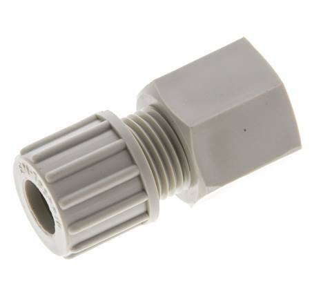 10x8mm & G3/8'' PP Straight Compression Fitting with Female Threads 10 bar