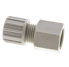 10x8mm & G3/8'' PP Straight Compression Fitting with Female Threads 10 bar