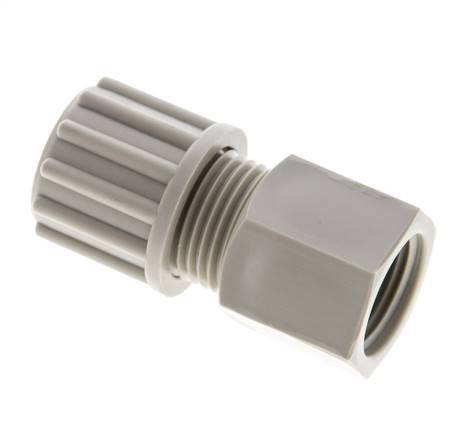 12x10mm & G3/8'' PP Straight Compression Fitting with Female Threads 10 bar