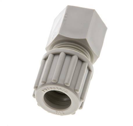 12x10mm & G3/8'' PP Straight Compression Fitting with Female Threads 10 bar