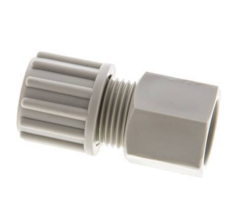 12x10mm & G3/8'' PP Straight Compression Fitting with Female Threads 10 bar