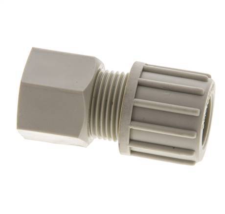 14x12mm & G3/8'' PP Straight Compression Fitting with Female Threads 10 bar