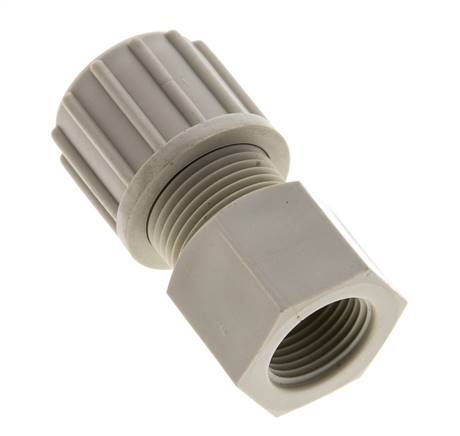 14x12mm & G3/8'' PP Straight Compression Fitting with Female Threads 10 bar