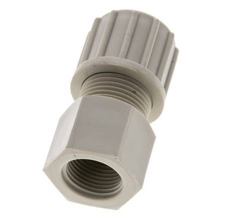 14x12mm & G3/8'' PP Straight Compression Fitting with Female Threads 10 bar