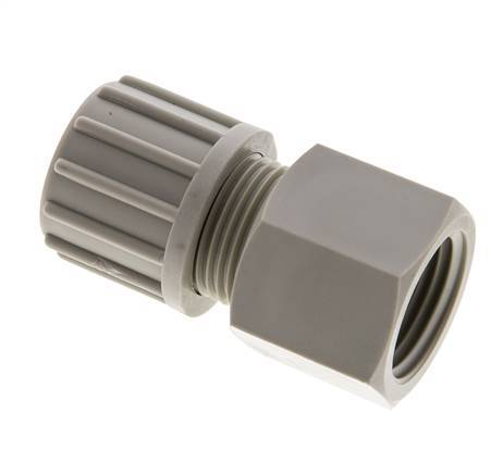 14x12mm & G1/2'' PP Straight Compression Fitting with Female Threads 10 bar