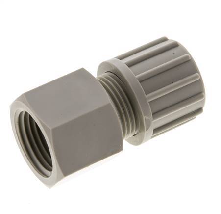 14x12mm & G1/2'' PP Straight Compression Fitting with Female Threads 10 bar