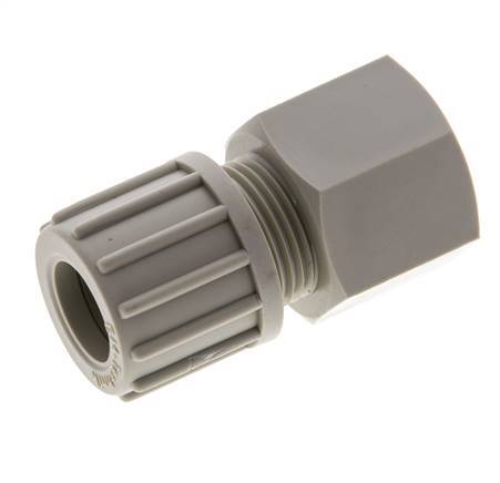 14x12mm & G1/2'' PP Straight Compression Fitting with Female Threads 10 bar