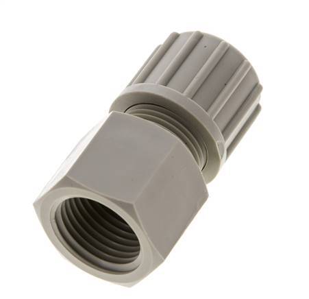 8x6mm & G1/8'' PVDF Straight Compression Fitting with Female Threads 10 bar