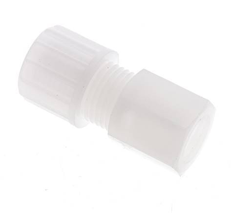 10x8mm & G1/4'' PVDF Straight Compression Fitting with Female Threads 10 bar