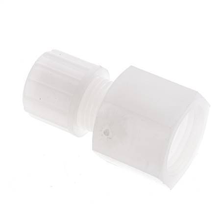 10x8mm & G1/2'' PVDF Straight Compression Fitting with Female Threads 10 bar