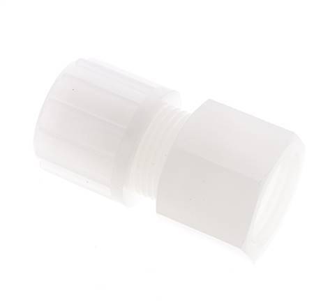 14x12mm & G1/2'' PVDF Straight Compression Fitting with Female Threads 10 bar